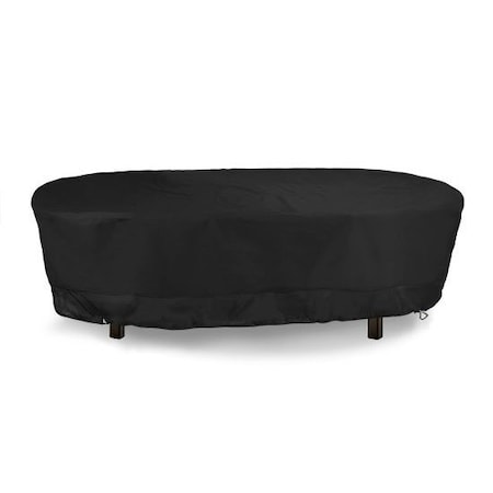 Eevelle MERIDIAN Series, Oval Table Cover  - Black, 66L x 25W x 38H MDTBLOVL_66L_38W_25H-BLK